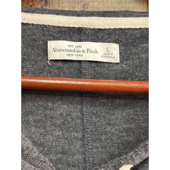 Abercrombie & Fitch Womens Charcoal Gray Hoodie Size L - Picture 2 of 9